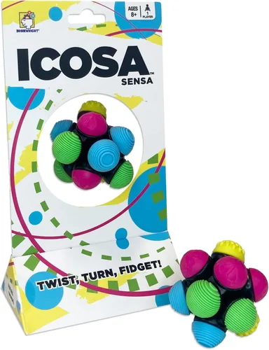 Vista 5 de Brainwright - ICOSA - La Pelota Fidget Atómica - ¡Gira, Voltea, Fidgetea!