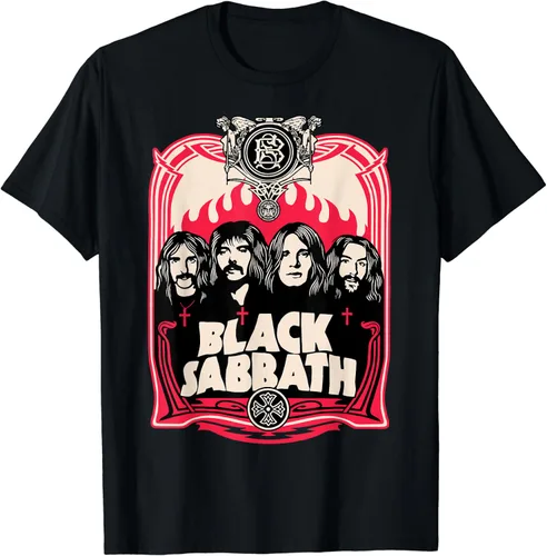 Vista 2 de Black Sabbath Camiseta Group Crest, Negro