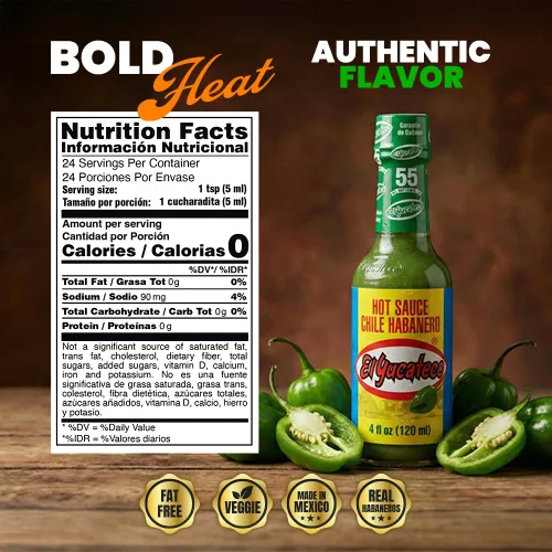 Vista 2 de El Yucateco Salsa picante habanero verde, 4 oz