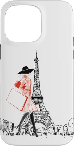 Vista 21 de Vintage Paris Woman - Funda de la Torre Eiffel para iPhone 17