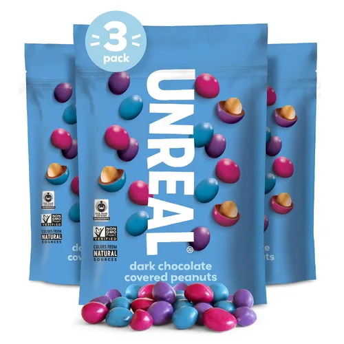 Vista 8 de UNREAL Chocolate oscuro vegano, sin gluten, menos azúcar