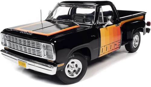 Vista 2 de Auto World 1980 Dodge Pickup Step Side Escala 1:18 Diecast