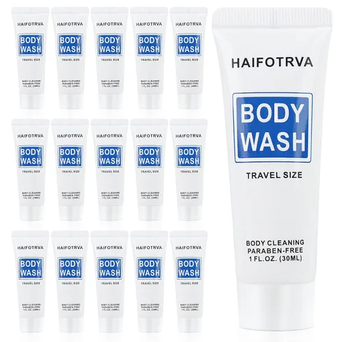 Vista 7 de Gel de baño de tamaño de viaje, paquete de 10 unidades, envueltos individualmente, suministros de gel de ducha portátil de 1.0 fl oz/1 fl oz