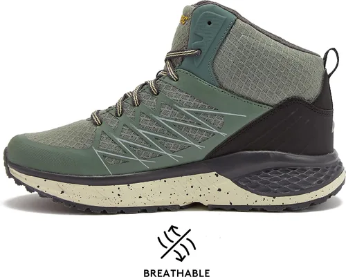 Vista 3 de HI-TEC Destroyer Mid - Botas de senderismo para hombre ligeras transpirables para mochileros al aire libre o para correr