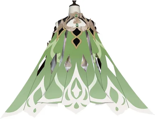 Vista 3 de Genfeli Genshin Impact Nahida - Disfraz completo de cosplay de juego de roles para Halloween, talla XL