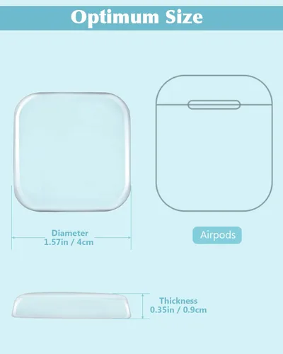 Vista 2 de Protector de pared para puerta, reutilizable de 1.57 pulgadas con adhesivo autosuficiente, gel silencioso y absorbente de golpes para el hogar