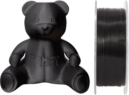 Vista 3 de Filamento para impresora 3D PETG de grado alimentario certificado - CARBON de Comfy Materials - Aprobado por la FDA, seguro para alimentos, probado
