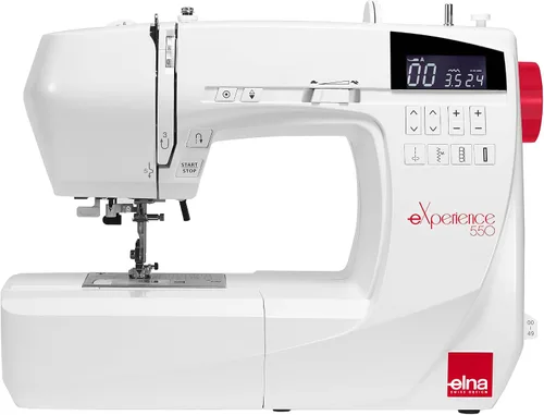 Vista 9 de Elna eXperience 530 - Elegante máquina de coser computarizada con 30 puntadas, botones de función inteligente, selecciones rápidas de puntada