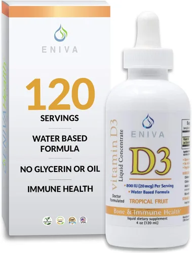 Vista 5 de Eniva Health Vitamina D líquida (D3) Dr. Formulado para una rápida absorción (4.1 fl oz)