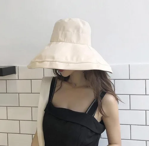 Vista 5 de Sombrero de ala ancha para mujer, para pesca, plegable, UPF 50+, protección solar UV, gorra de playa, gorra de verano con borde con alambre