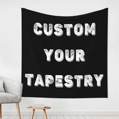 Vista 18 de Tapiz personalizado para cargar imágenes para colgar en la pared, telón de fondo personalizado con foto y texto, carteles personalizados