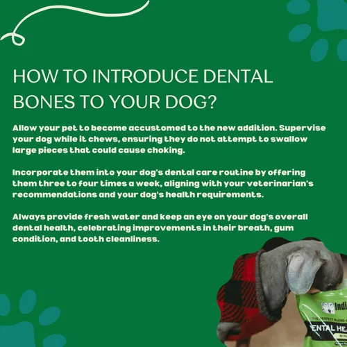 Vista 9 de Indigenous Pet Dental Health Bones - Paquete variado de tocino ahumado, zanahoria y calabaza, paquete de 2 (17 onzas cada uno) Masticables