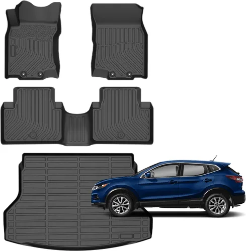 Vista 65 de Alfombrillas para Jeep Compass 2007-2016/2007-2016 Jeep Patriot/Dodge Caliber 2007-2012 para todo tipo de clima con forro de carga para automóvil