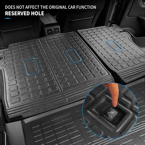 Vista 8 de Bomely Alfombrillas de Piso Compatible con Nissan Rogue 2021-2025 2026 Alfombrilla de Maletero Forro de Carga TPE Para Todo Clima Protector