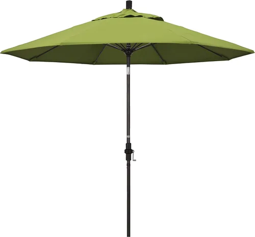 Vista 15 de California Umbrella GSCUF908117-5410 - Sombrilla redonda de 9 pies con poste de aluminio y varillas de fibra de vidrio para patio, 9 pies