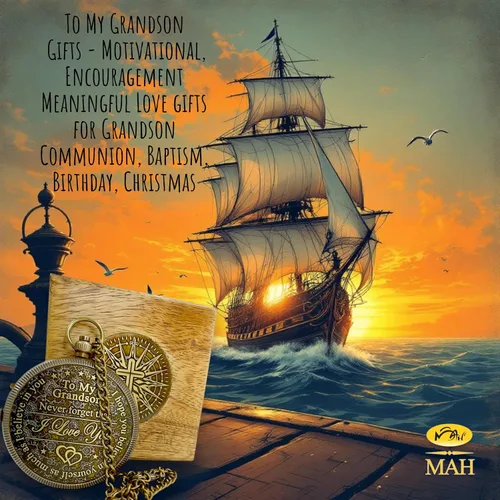 Vista 2 de Brass Compass Gift to My Son Never Forget I Love You, Sentimental Keepsake from Mom Dad Grandparents, Inspirational Guidance Compass Gift for Son