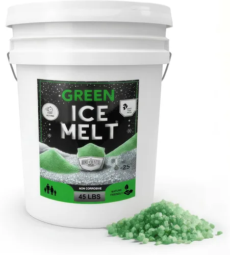 Vista 5 de Peach Country Blue Ice Melt -25°F Efectivo, anticongelante seguro para mascotas y ecológico, gránulos de acción rápida para entradas de vehículos