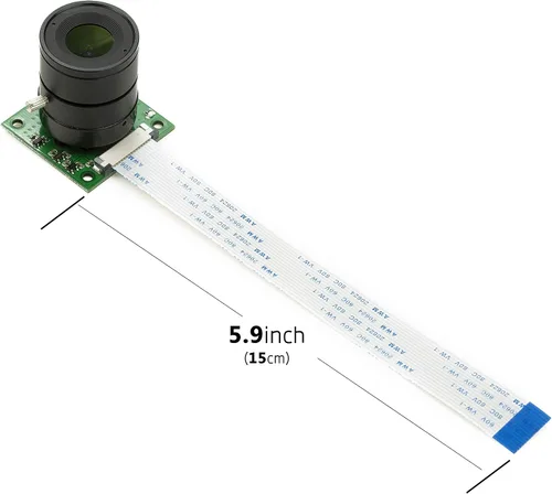 Vista 5 de Arducam para Raspberry Pi 5 Módulo de cámara con lente de montaje CS intercambiable para Pi 5, 4, 3, 3B+, 5MP OV5647 1080P