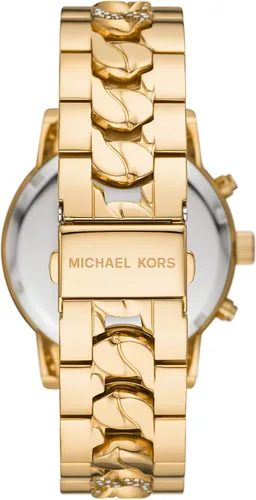 Vista 3 de Reloj Ritz de acero inoxidable para mujer de Michael Kors con cristal Topring