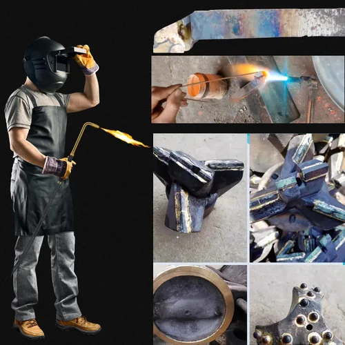 Vista 3 de Varillas de soldadura de latón – 1/16 x 13 pulgadas, 20 varillas, varillas de soldadura sólidas de baja temperatura para manualidades, reparación