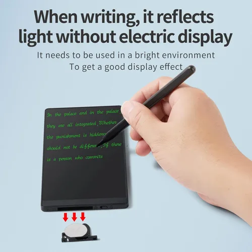 Vista 6 de Amoretti Sonnet Mini tableta de escritura LCD, almohadillas de dibujo electrónicas reutilizables borrables de 6.5 pulgadas, almohadilla electrónica