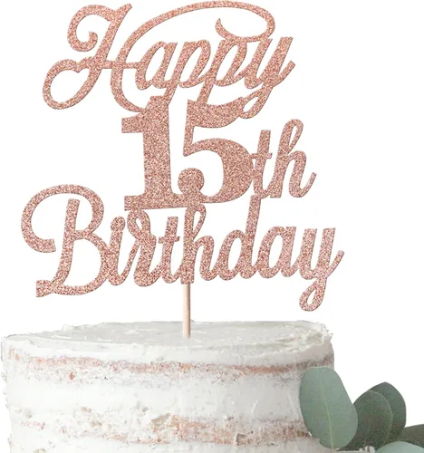 Vista 41 de Rsstarxi 1 paquete de decoración para tarta de cumpleaños 8 con purpurina negra de 8 años y fabulosos saludos a 8 años de edad, para celebrar el 8º