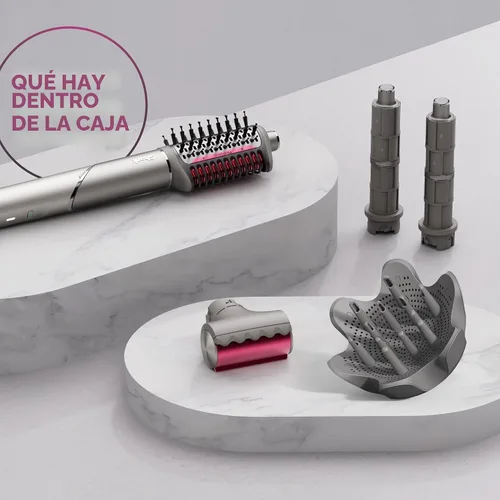 Vista 16 de Secador de pelo Shark FlexFusion con cepillo de pelo Fusion, difusor, estilizador de aire cerámico con rizadores auto-envolventes, placas