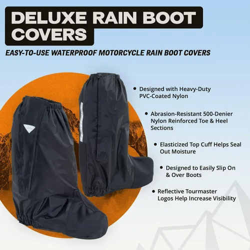 Vista 2 de Tourmaster Fundas para botas de motocicleta de lluvia de lujo