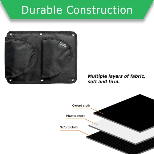 Vista 3 de Funda para pistola con portacargador para organizador de caja fuerte de armas, funda reforzada para pistola y portacargadores combinados