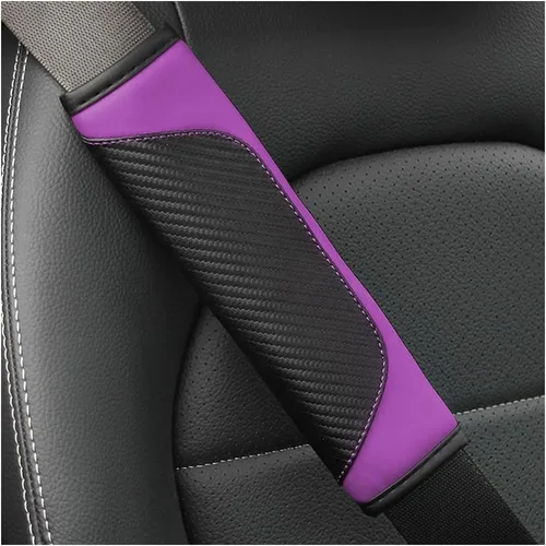 Vista 19 de Osilly 2 piezas de fundas para cinturón de seguridad de coche, protección de hombro de fibra de carbono, cojín suave para cinturón de seguridad