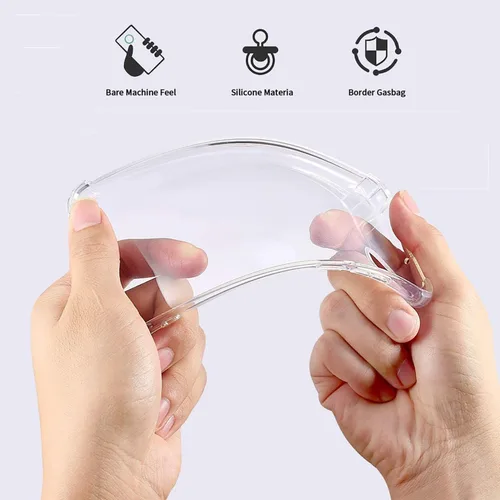 Vista 3 de Estuche y soporte de anillo para Oukitel WP66 - transparente+negro Paquete combinado 2 en 1 de 6.6 pulgadas que incluye cubierta de parachoques a