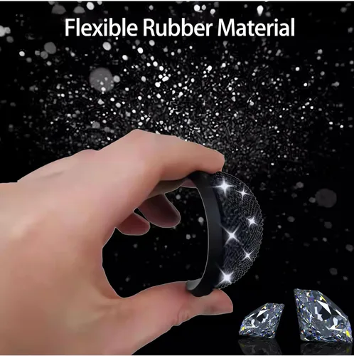 Vista 5 de Funda de volante brillante con diamantes y 2.75 pulgadas de posavasos para portavasos, accesorios interiores de automóviles, SUV para mujeres