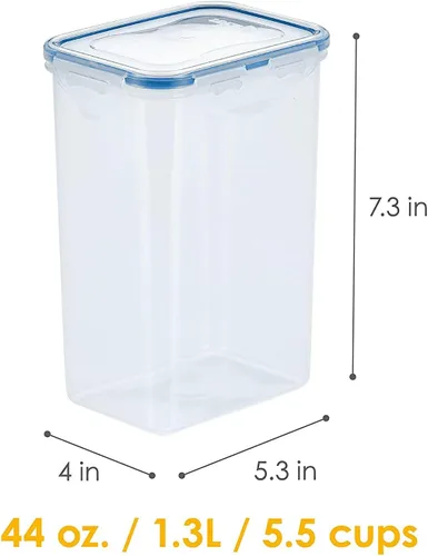 Vista 3 de Lock & Lock Almacenamiento de alimentos rectangular hermético, Sencillo