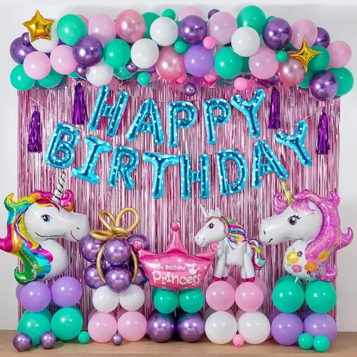 Vista 6 de CANREVEL Cartel de feliz cumpleaños, 13 letras de papel de aluminio de Mylar de 16 pulgadas, decoraciones de fiesta de cumpleaños para niños