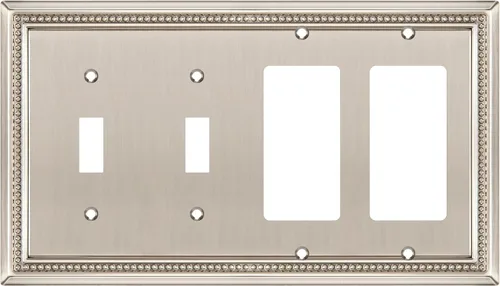 Vista 122 de Henne Bery Sunken Pearls Placa de Pared Decorativa de Servicio Pesado Placa de Interruptor Cubierta de Tomacorriente