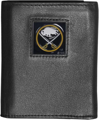 Vista 21 de Siskiyou Sports NHL Executive Cartera de cuero genuino de tres pliegues