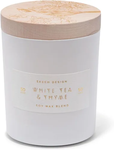 Vista 5 de Skeem Print Block - Vela perfumada de cítricos y aceitunas, mezcla de oliva, cítricos, higos y madera de cedro, cera de soja, aceites totalmente