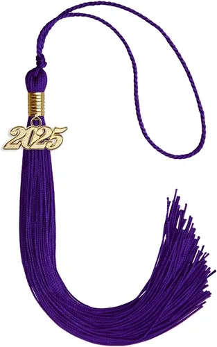 Vista 51 de Endea Graduation - Borla de un solo color con fecha dorada (Oro Antiguo, 2020)