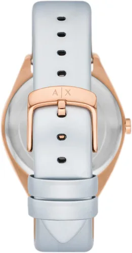 Vista 3 de AX Armani Exchange Reloj de cuarzo para mujer con correa de acero inoxidable