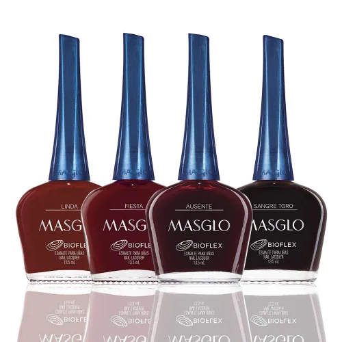 Vista 10 de MASGLO Esmalte de uñas Always Set 4 piezas Kit de colores favoritos de rojo - 4 esmaltes de 0.5 fl. oz.