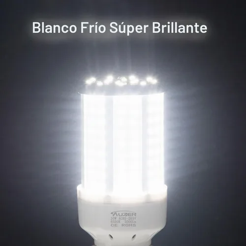 Vista 5 de Bombilla LED de maíz de 30 W (equivalente a 200 W), luz diurna, base estándar E26, paquete de 2