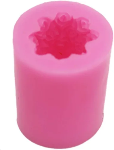 Vista 2 de Rose S0211 Moldes de silicona para velas de jabón, moldes para manualidades