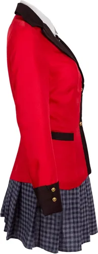 Vista 4 de Kakegurui Runa Yomozuki - Disfraz de uniforme escolar japonés para niñas traje de falda corta