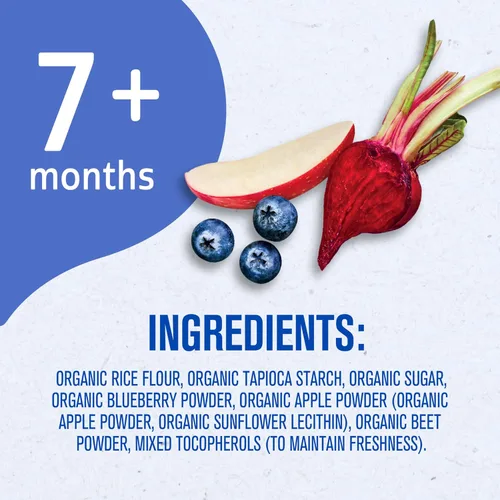 Vista 9 de Gerber Mordazas de dentición suaves para mordedores orgánicos - Blueberry Apple Beet, (Paquete de 6)