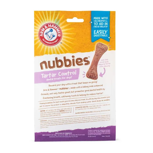 Vista 3 de Arm & Hammer Nubbies - Golosinas dentales para perros, sabor a pollo, 5