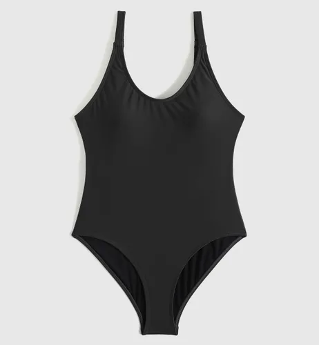 Vista 3 de Danga bay Trajes de baño deportivos para mujer, negro, de una pieza, para adolescentes, espalda baja, modesto, resistente al cloro, ajustable