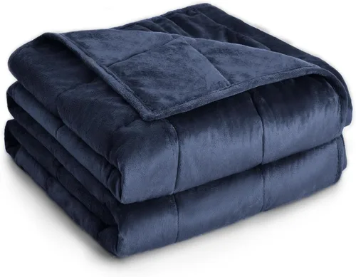 Vista 44 de Topblan - Manta pesada para adultos de 12 libras, suaves y cómodas mantas de forro polar con sherpa lanudo, manta pesada de jacquard elegante