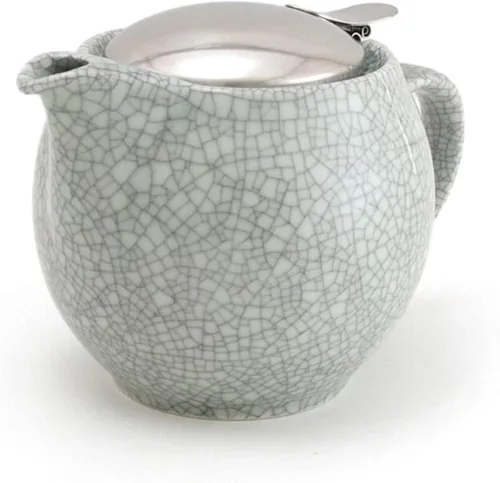 Vista 17 de ZERO JAPAN - Tetera redonda de 15 oz (450 cc) con tapa SLS e infusor de tomate