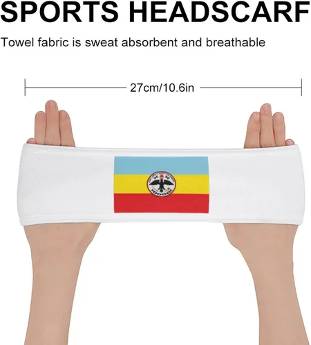 Vista 2 de Flag of Montería Headband Hairband Non-Slip Turban Fashion Sports Sweat-Absorbing Headband Hair Accessories