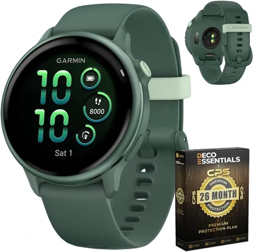 Vista 14 de Garmin 010-02985-00 VIVOACTIVE 6 Reloj inteligente para salud y fitness con GPS, color negro con banda de silicona, paquete con 2 años de protección